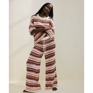 Aerie Crochet Stripe Party Pants NEW
